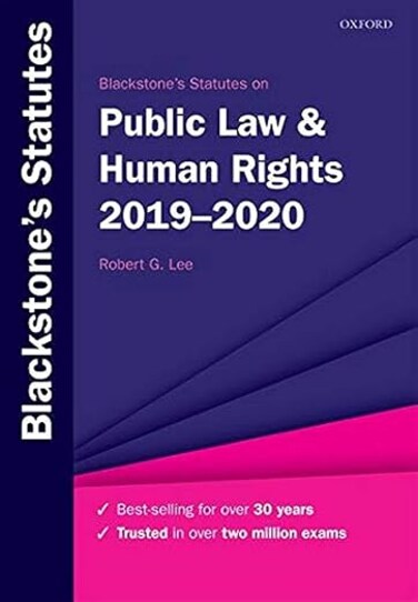 Blackstone's Statutes on Public Law &amp; Human Rights 2019-2020 (Blackstone's Statute Series) Twenty-ninth edition