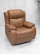 Galaxy Design Leather Recline Sofa Chair &amp; Massager Modern Design Adjustable Relaxing Chair Living Room Color BROWN
