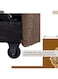 Galaxy Design Hunter 3 Seater Diwan Sofa Bed With Cushions L-Shaped Storage Space   Convertible Living Room Furniture &lrm;Brown 210X160X75 Cm