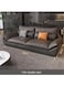 Galaxy Design Gazini Overstuffed Multifunction Wooden frame furniture sofa living room set PU leather (2 Seat 190cm, Green+Beige)