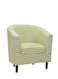 Galaxy Design Green Grid Fabric Single Seater Sofa Comfortable &amp; Stylish Seater Sofa For Living Room or Bedroom