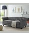Galaxy Design Wooden Twist Designer Velvet Rolled Arm Chesterfield 3 Seater Sofa ( Maroon )