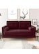 Galaxy Design 2 Seater Fabric Sofa Two Seat Sofas Modern Design Living Room sofa set or Office/Bedroom/Living Room - Dark Red (L 142 x W 83 x H 84 cm)