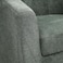 Galaxy Design Modern Single Seater Sofa Chair with Padded Fabric Seat for Stylish and Comfortable Home Theater Seating (Dark Grey Velvel)