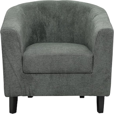 Galaxy Design Modern Single Seater Sofa Chair with Padded Fabric Seat for Stylish and Comfortable Home Theater Seating (Dark Grey Velvel)