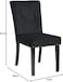 Galaxy Design Restaurant Sofa Living Room Home Wooden Fabric Leisure Floor Accent Lounge Chair (Black)