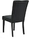 Galaxy Design Restaurant Sofa Living Room Home Wooden Fabric Leisure Floor Accent Lounge Chair (Black)