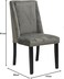 Galaxy Design Restaurant Sofa Living Room Home Wooden Fabric Leisure Floor Accent Lounge Chair (Grey)