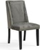 Galaxy Design Restaurant Sofa Living Room Home Wooden Fabric Leisure Floor Accent Lounge Chair (Grey)