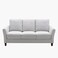 Galaxy Design Axis 3-Seater Fabric Sofa 86 x 90 x 188.5 cm Light Grey