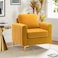 Galaxy Design Gillette Upholstered Velvet Bedroom Chair Loveseat - Luxury Accent Seating for Modern Bedrooms &amp; Living Rooms (YELLOW)