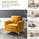 Galaxy Design Gillette Upholstered Velvet Bedroom Chair Loveseat - Luxury Accent Seating for Modern Bedrooms &amp; Living Rooms (YELLOW)