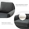 Galaxy Design Gillette Upholstered Velvet Bedroom Chair Loveseat - Luxury Accent Seating for Modern Bedrooms &amp; Living Rooms (GREY)