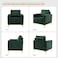 Galaxy Design Gillette Upholstered Velvet Bedroom Chair Loveseat - Luxury Accent Seating for Modern Bedrooms &amp; Living Rooms (GREEN)