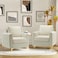 Galaxy Design Gillette Upholstered Velvet Bedroom Chair Loveseat - Luxury Accent Seating for Modern Bedrooms &amp; Living Rooms (BEIGE)