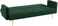 Galaxy Design Claude Sofa Bed I Sleeping Fabric Sofa I Metal Leg, Three Seat Sofabed I Modern Design Living Room Furniture Set (L 191 x W 81 x H 75.5 cm   L 191 x W 97 x H 39 cm) - Green