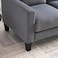 Galaxy Design ALBUS 2 SEATER SOFA- DARK GREY