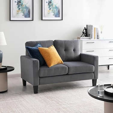 Galaxy Design ALBUS 2 SEATER SOFA- DARK GREY