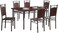 Galaxy Design Wooden Steel Metal Dining Table Chairs Set K-22946 Modern Dinner Desk 6-Chairs for Dining Room Kitchen Lounge Adjustable Table Comfortable chairs, Cafeteria Set Chairs Table K-22944