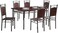 Galaxy Design Wooden Steel Metal Dining Table Chairs Set K-22946 Modern Dinner Desk 6-Chairs for Dining Room Kitchen Lounge Adjustable Table Comfortable chairs, Cafeteria Set Chairs Table K-22944