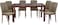 Galaxy Design 7-Pieces Dining Table Chairs Set Modern Dinner 1-Desk &amp; 6-Chairs for Dining Room Kitchen Lounge Adjustable Table Comfortable chairs, Coffeeshop Cafeteria Set Chairs Table KDT40