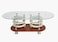 Galaxy Design Modern Glass Coffee Table with Stylish Tempered Glass Table Top, Metal Steel Metal Frame for Living Room, Home, Office, Kitchen, Outdoor Indoor, Garden, Dining Room etc KCT72