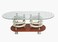 Galaxy Design Modern Glass Coffee Table with Stylish Tempered Glass Table Top, Metal Steel Metal Frame for Living Room, Home, Office, Kitchen, Outdoor Indoor, Garden, Dining Room etc KCT72
