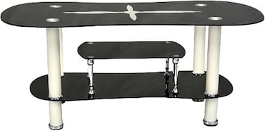 Galaxy Design Glass Coffee Dining Table 2 in 1 For Office, Home, Out Door KDT104