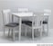 Galaxy Design 5-Pieces Dining Table Set Wooden, Modern Simple for Dining Room, Kitchen, Lounge Adjustable Table And Comfortable chairs Size:120x75x75Cm