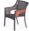Galaxy Design 5-Pieces Patio Rattan Dinning Set Table with Wicker Glass Top Modern Coffee Table Waterproof Set Chairs for Home, Garden &amp; Lawn, Outdoor Indoor, Beach, Kitchen, Dining Room, Office KRT20