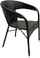 Galaxy Design 5-Pieces Patio Rattan Dinning Set Table with Wicker Glass Top Modern Coffee Table Waterproof Set Chairs for Home, Garden &amp; Lawn, Outdoor Indoor, Beach, Kitchen, Dining Room, Office KRT22