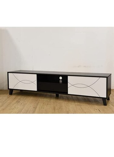 Galaxy Desing Wooden Modern TV Table Multifunctional TV Desk Stand with Storage Shelves Drawers For office, Home, Gaming Media Room