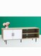 Galaxy Desing Modern TV Cabinet, Entertainment Stand, Media Console with a Natural Wood Finish &amp; Storage Doors for Living Room or Media Room