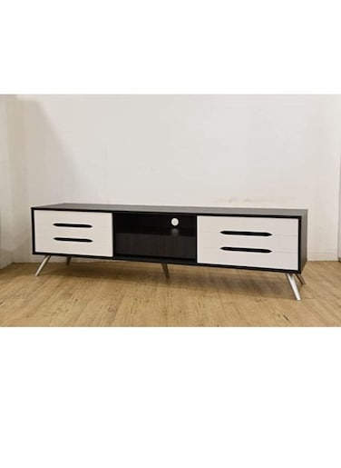 Wooden Modern Tv Table Multifunctional Tv Desk Stand With Storage Shelves Drawers For Office, Home, Living Room Gaming Media Room