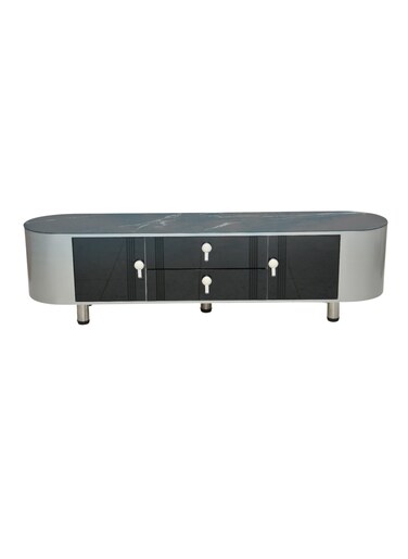 Galaxy Desing Modern TV Cabinet, Media Console with a Natural Wood Finish &amp; Storage Doors for Living Room