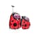 Peekaboo 2PC Kids Luggage Set - Children Suitcase Backpack School Travel Trolley ABS, Best Gift - RedBug