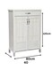 GALAXY DESIGN Wood 2 Door Shoe Rack Storage Color White Oak
