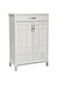 GALAXY DESIGN Wood 2 Door Shoe Rack Storage Color White Oak