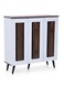 GALAXY DESIGN Wooden Shoe Rack, Free Standing Entryway Shoe Organizer, Multi-Function Storage Tower Shelf, Storages Box, Shoe Cabinet for Home, Living Room Color (Columbia White)
