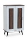 GALAXY DESIGN Wooden 2 Door Shoe Rack, Free Standing Entryway Shoe Organizer, Multi-Function Storage Tower Shelf, Storages Box, Shoe Cabinet for Home, Living Room Color (White-Brown)