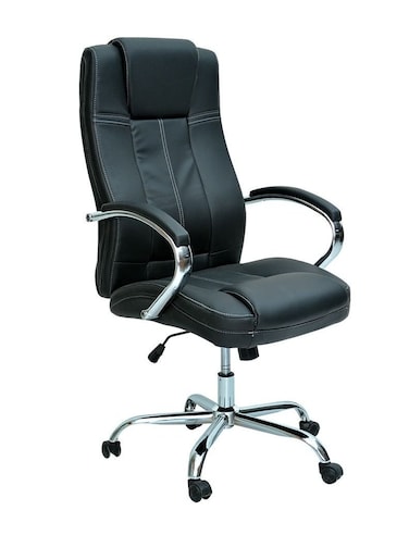 Galaxy Design Ergonomic Office Chair with PU material, comfort and lumbar support with adjustable Height &ndash; Amazing Design (Black)