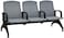 Galaxy Design 3 Seat Airport Waiting Chair Office Clinic Bench Salon Reception Room Chair (Grey/Black)