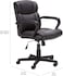 Galaxy Design Office Desk Chair with Armrests, Adjustable Height/Tilt, 360-Degree Swivel, 124.7 kilograms Capacity, 61.46 x 60.96 x 88.39 centimeters, Black