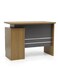 Galaxy Design Modern Wooden Executive Office Desk with Key Locker Drawer - Dirty Oak &amp; Light Brown, 100 cm Length