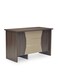 Galaxy Design Executive Office Wooden Desk Table With Lockable Drawers for Office, Home, Gaming, Meeting Room-709-100Cm Walnut &amp; Grey
