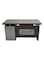 Galaxy Design Executive Office Wooden Desk Table with Drawers for Office, Home, Gaming, Meeting Room, Dard Brown