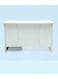Galaxy Design Exclusive Collection of Ultra-Modern Wooden Executive Desks with Locker Drawers &ndash; White, 120cm