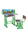 Galaxy Design Kids Study Table Educational Wood Desk Chair Set Adjustable for Home &amp; School (Random Print)