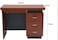 Galaxy Design Office Desk Teak color Office Table with 3 lockable drawers, 1 keyboard stand attractive desig