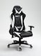 Galaxy Design Gaming Chair Rune, ergonomic design that can be used as office chair as well, White And Black 5903